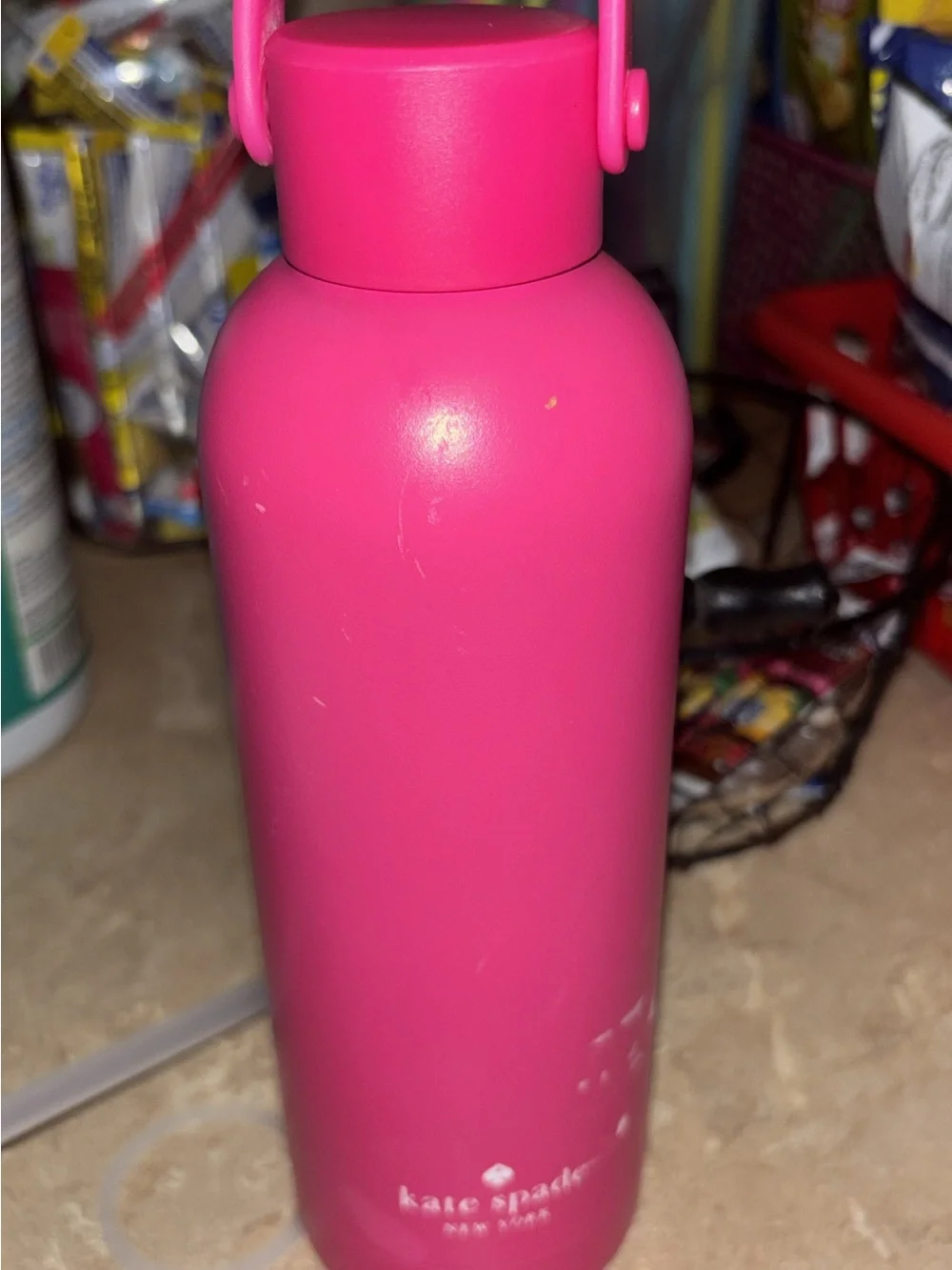 kate spade Bright Pink Insulated Bottle with Handle